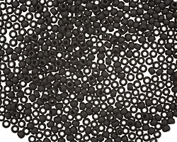 TOHO Opaque Frosted Jet Round 11/0 Seed Bead