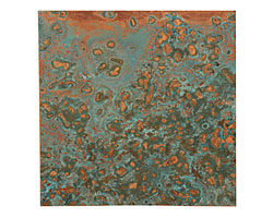 Lillypilly Azul Patina Copper Sheet 3"x3", 36 gauge