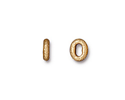 TierraCast Gold (plated) Distressed Oval 8x6.5mm