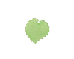 Matte Peridot Lucite Ivy Leaf 16mm