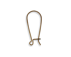 Vintaj Natural Brass Arched Ear Wire 9x20mm