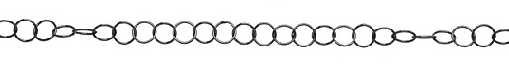 Gunmetal Ring Cable Chain