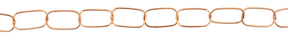Handmade Copper Medium Rectangle Chain
