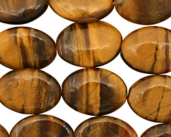 Tiger Eye Flat Oval 18x13mm