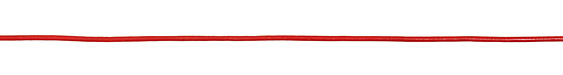 Red Round Leather Cord 2mm