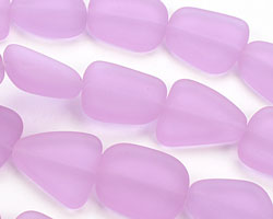 Periwinkle Recycled Glass Flat Freeform 21-23x18-20mm