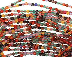 Multi Gemstone Faceted Round 2mm