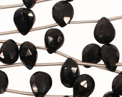 Spinel Faceted Flat Teardrop 7-9x8-12mm