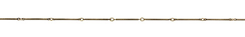 Antique Gold (plated) Twisted Bar Chain