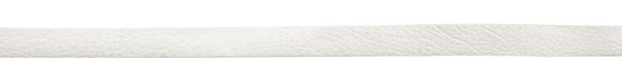 White Deertan Leather Lace 10mm
