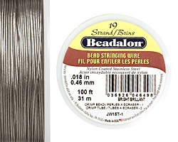 Beadalon Bright .018" 19 Strand Wire 100ft.
