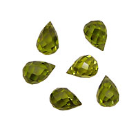 Fern Faceted Teardrop 6x9mm