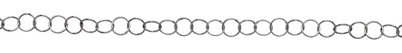 Antique Silver (plated) Ring Cable Chain