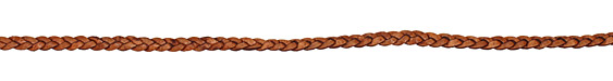 Natural Light Brown Flat Braided Leather Cord 5mm