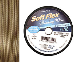Soft Flex Bronze Metallic .014" (Fine) 21 Strand Wire 100ft.