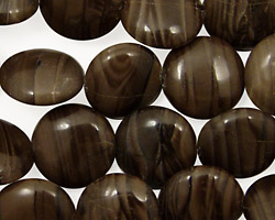 Antique Jasper Puff Coin 12mm