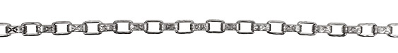 Stainless Steel Patterned Box Chain