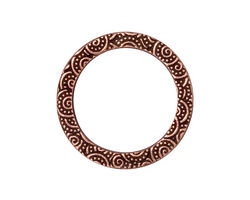TierraCast Antique Copper (plated) 1" Spiral Ring 25mm