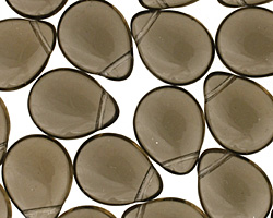 Czech Glass Black Diamond Teardrop 12x16mm