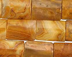 Crazy Lace Agate (yellow) Thin Pillow 18x13mm