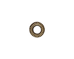 TierraCast Antique Brass (plated) Large Coiled Ring 2x10mm
