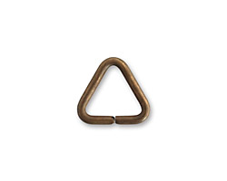 Vintaj Natural Brass Triangle Ring 14mm
