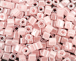 TOHO Ceylon Innocent Pink Cube 4mm Seed Bead