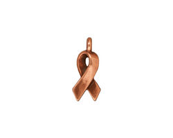 TierraCast Antique Copper (plated) Awareness Charm 6x17mm