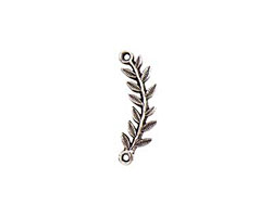 Nunn Design Antique Silver (plated) Left Leaf Connector 33x8mm