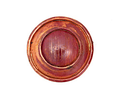 Patricia Healey Copper Ridged Button 25mm