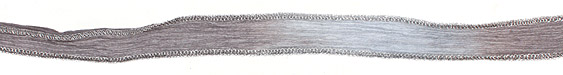 50 Shades of Gray Hand Dyed 100% Silk Ribbon 1/2"
