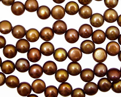 Pink Chocolate Dancing Buttons 6-6.5mm