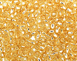 TOHO Light Topaz (with Silver Lining) Round 6/0 Seed Bead