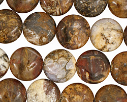 Pietersite Puff Coin 12mm