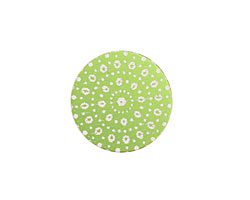 Lillypilly Lime Green Crochet Anodized Aluminum Disc 19mm, 24 gauge