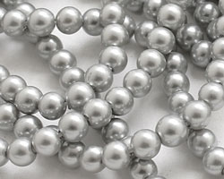 Platinum Shell Pearl Round 4mm