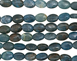 Pacific Blue Apatite Flat Oval 8x6mm