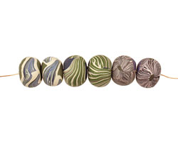 Humble Beads Polymer Clay Whispers & Wings Tiny Disk 7-8x8-10mm