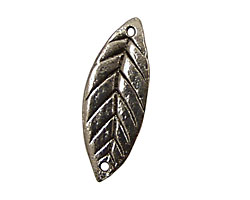 Green Girl Pewter Love Life Leaf 32x12mm