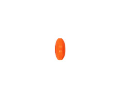 Tagua Nut Orange Large Hole Rondelle 3x8mm