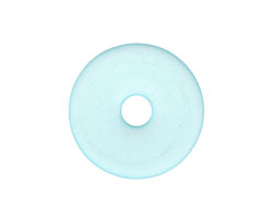 Turquoise Bay Recycled Glass Donut 25mm