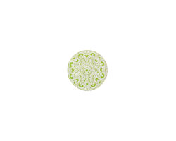 Lillypilly Lime Green Lace Anodized Aluminum Disc 11mm, 24 gauge