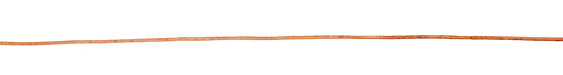 Natural Orange Round Leather Cord 1.5mm