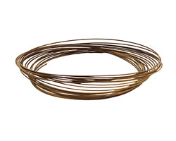 Memory Wire Antique Brass (plated) Large Oval Bracelet .35 oz.