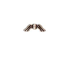 TierraCast Antique Silver (plated) Small Angel Wings 5x14mm