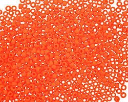 TOHO Opaque Frosted Sunset Orange Round 11/0 Seed Bead
