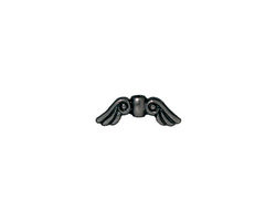 TierraCast Gunmetal Small Angel Wings 5x14mm