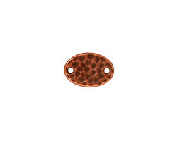 TierraCast Antique Copper (plated) Hammered Oval Link 13x9mm