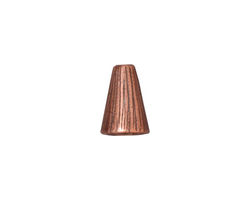 TierraCast Antique Copper (plated) Tall Radiant Cone 12x9mm