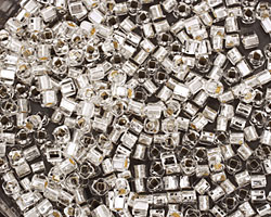 TOHO Crystal (with Silver Lining) Cube 3mm